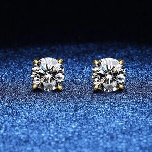 Elegant Gold Stud Earrings